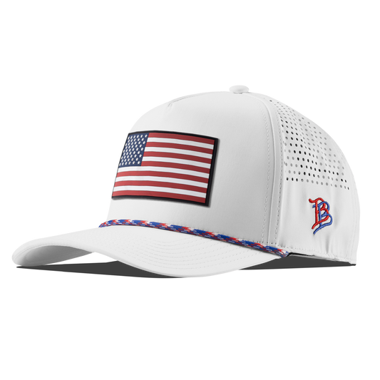 Salute PVC Curved 5 Panel Rope White RWB