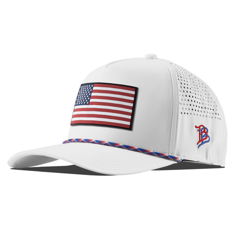 Salute PVC Curved 5 Panel Rope White RWB