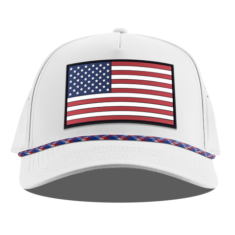 Salute PVC Curved 5 Panel Rope White RWB