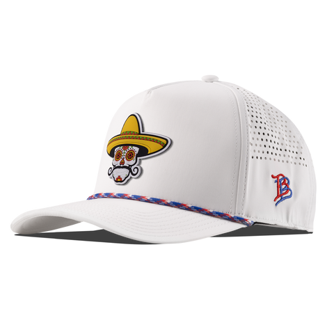 Sombrero Skull PVC Curved 5 Panel Rope RWB