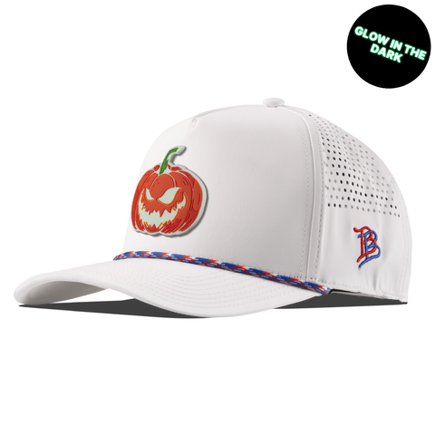 Jack-O-Lantern Glow Curved 5 Panel Rope White RWB
