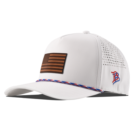 Old Glory Curved 5 Panel Rope White RWB