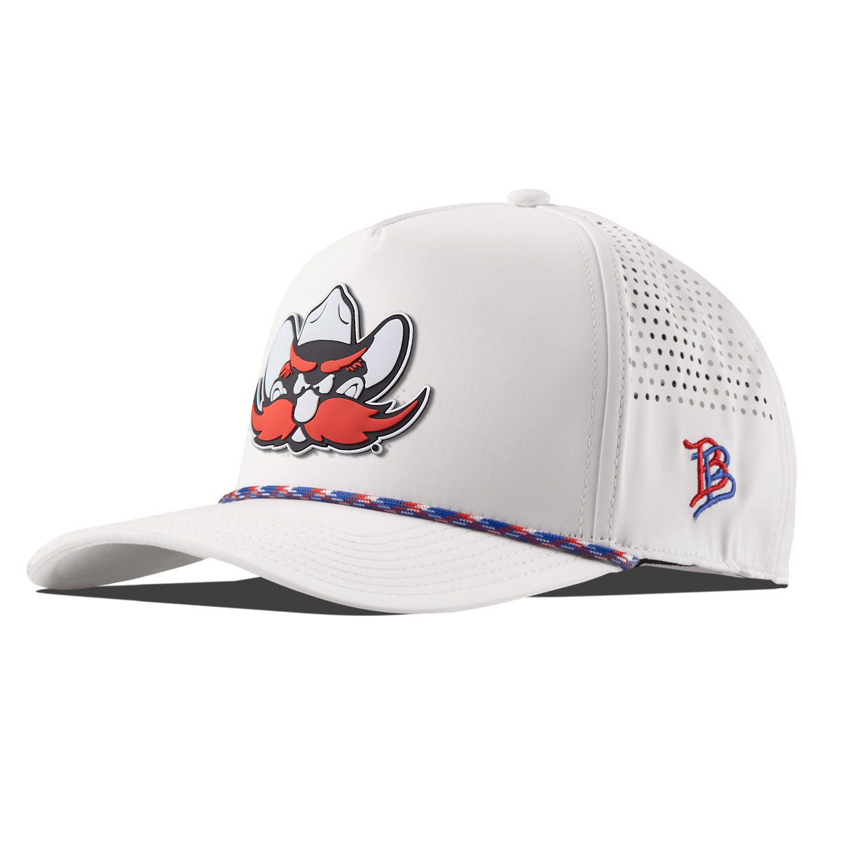 Texas Tech University "Texas Tech Raider " Curved 5 Panel Rope White RWB