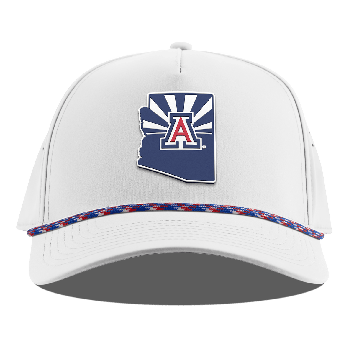 University of Arizona "The Tucson" Curved 5 Panel Rope White RWB