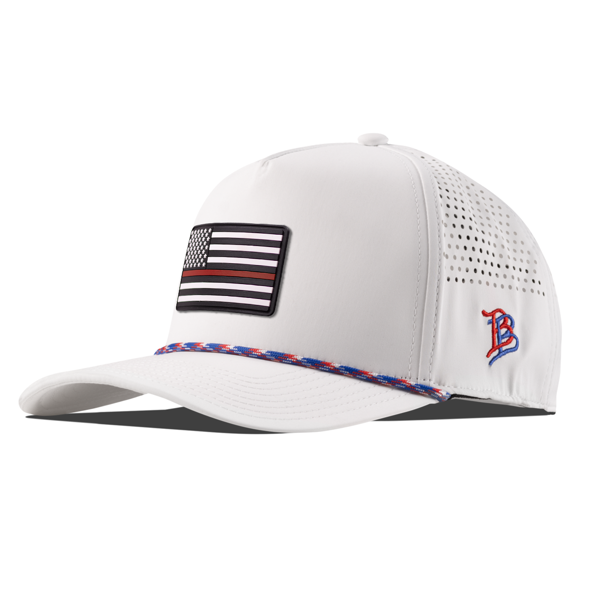 Thin Red Line PVC Curved 5 Panel Rope White/RWB