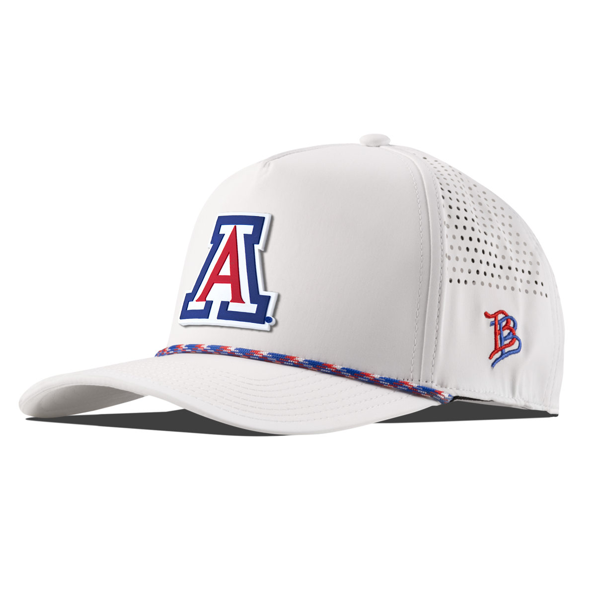 University of Arizona "Arizona Block" Curved 5 Panel Rope RWB/White