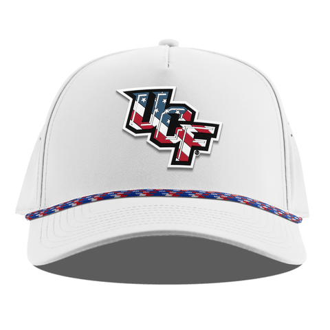 University of Central Florida "UCF Stars & Stripes" Curved 5 Panel Rope White RWB