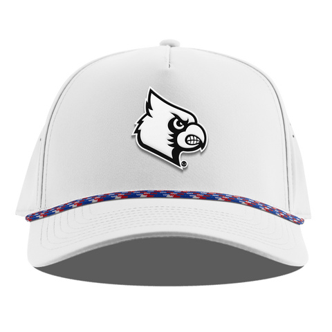 University of Louisville "Vintage Louisville Team Logo" Curved 5 Panel Rope White RWB