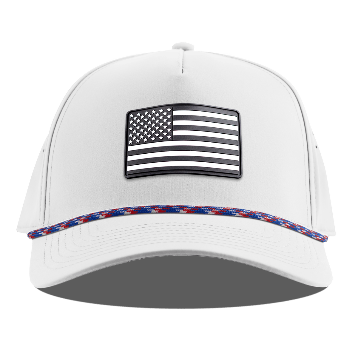 Vintage Old Glory Curved 5 Panel Rope White RWB