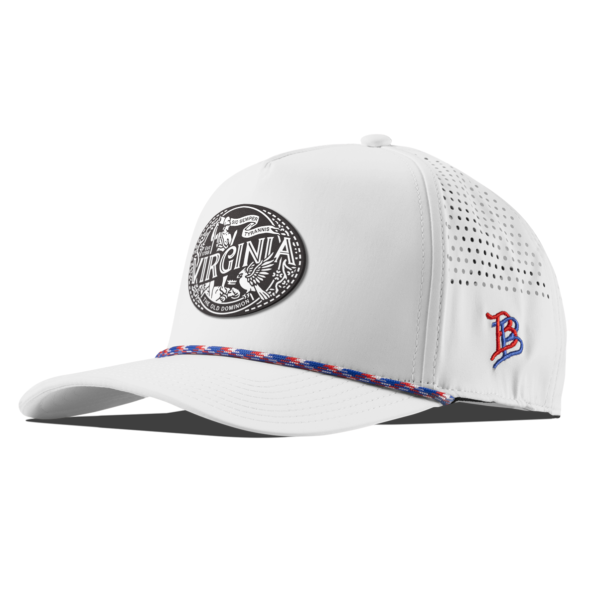 Virginia Traveler Curved 5 Panel Rope White RWB