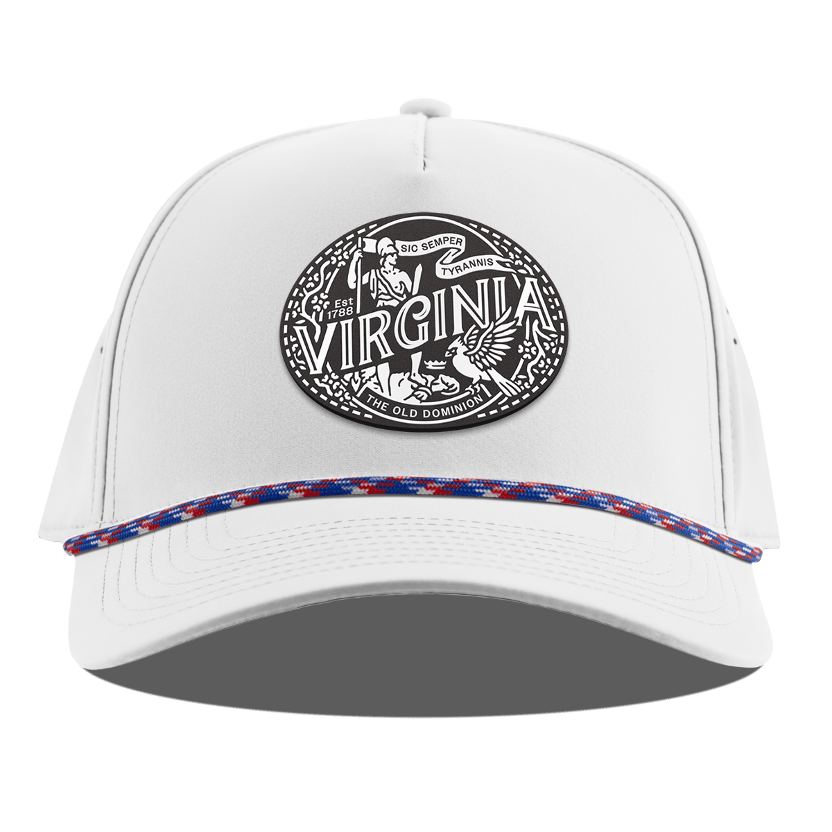 Virginia Traveler Curved 5 Panel Rope White RWB