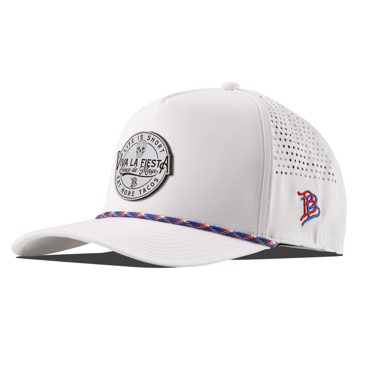 Branded Fiesta Curved 5 Panel Rope RWB