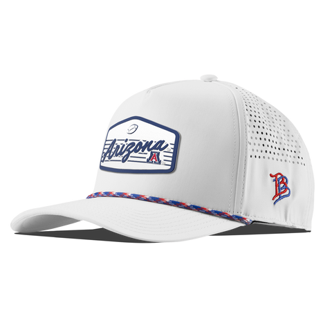 University of Arizona "Wildcats Football" Curved 5 Panel Rope White RWB