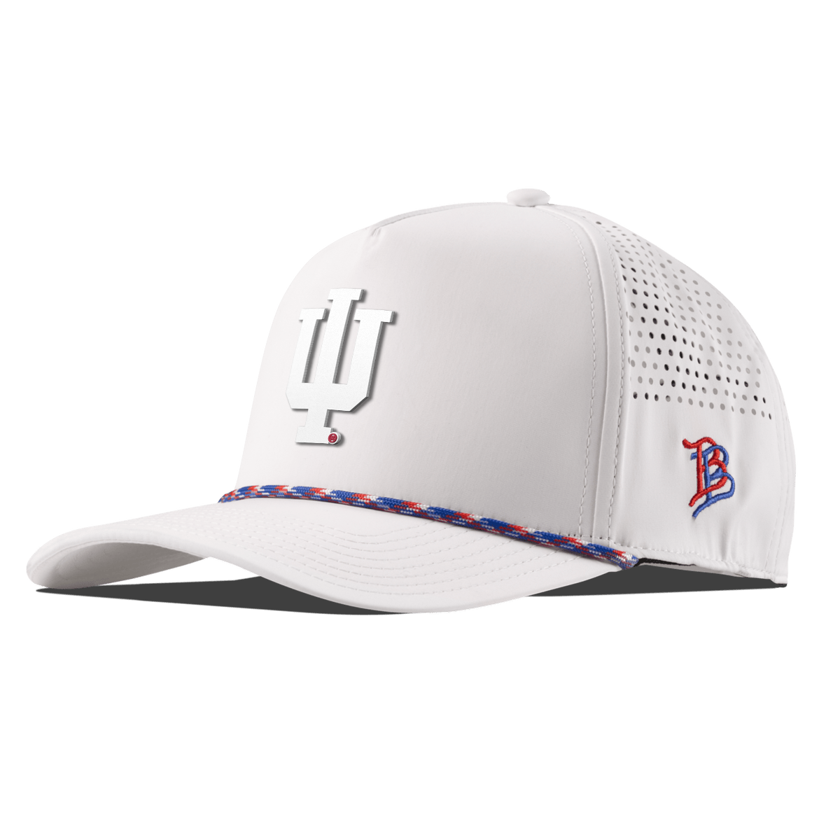 Indiana University "Whiteout Indiana Team Logo" Curved 5 Panel Rope White RWB