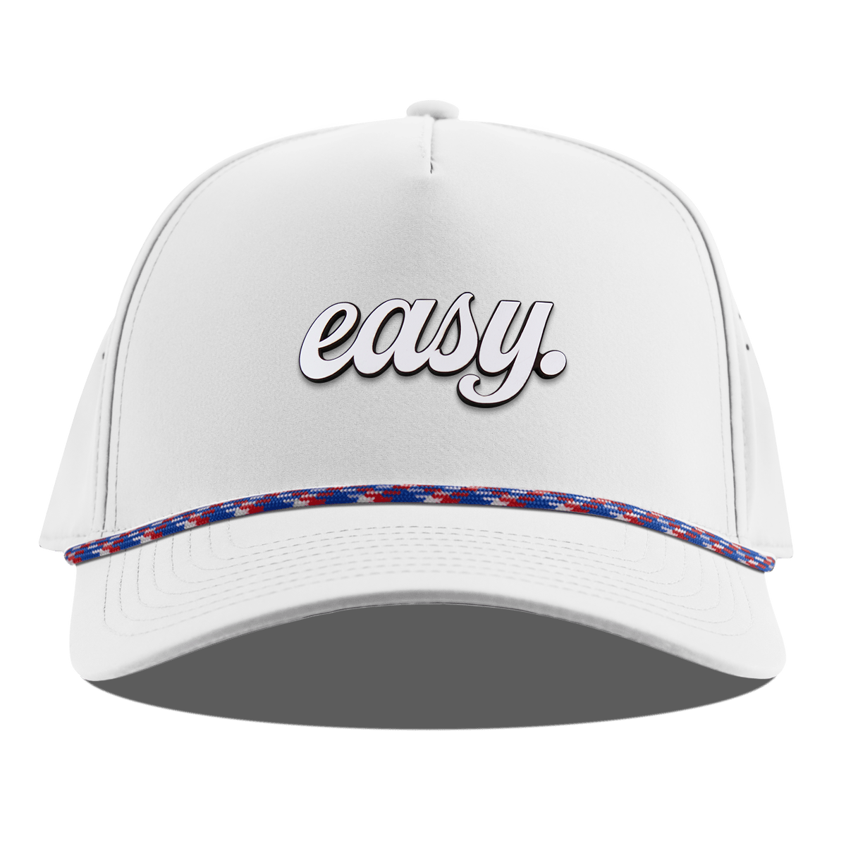 Easy Script Curved 5 Panel Rope White RWB