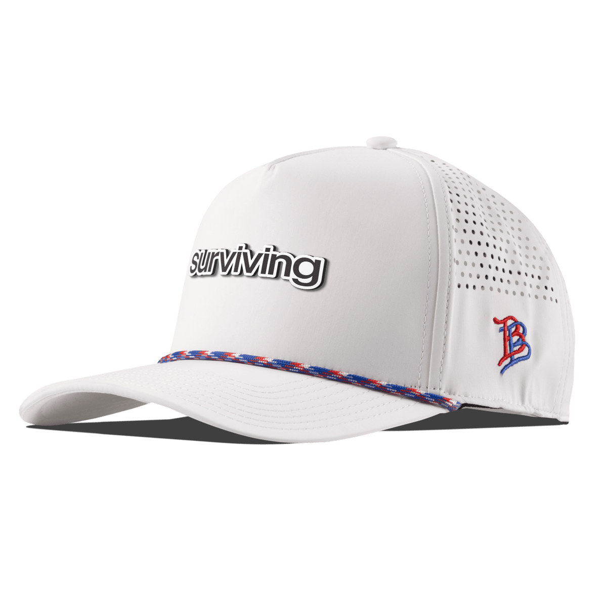 Surviving Curved 5 Panel Rope White RWB