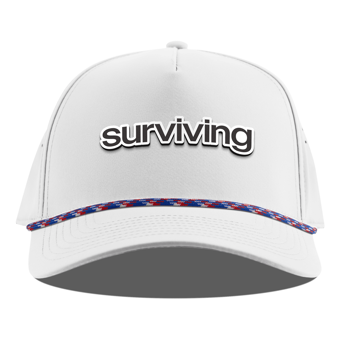 Surviving Curved 5 Panel Rope White RWB