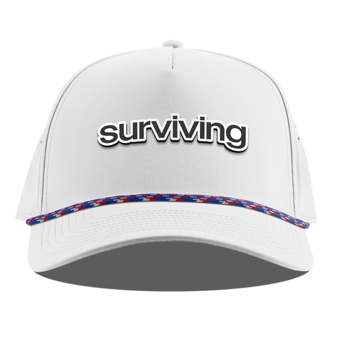 Surviving Curved 5 Panel Rope White RWB