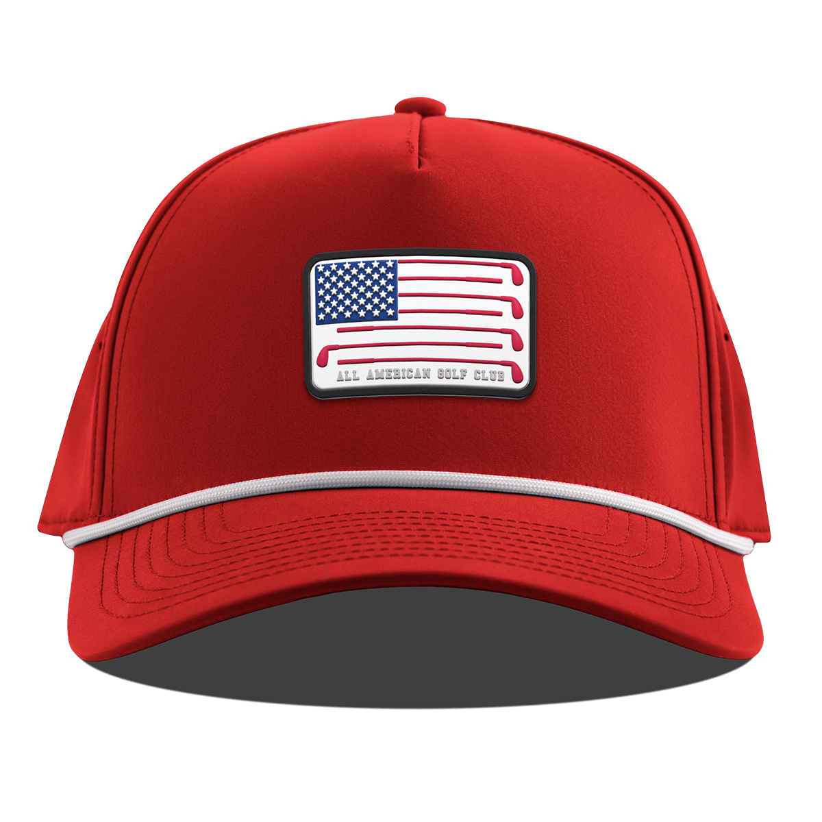 Hailey Ostrom "All American Golf Club" Curved 5 Panel Rope Red