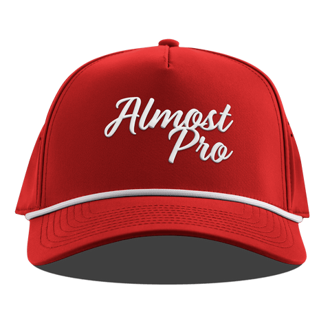Hailey Ostrom "Almost Pro" Curved 5 Panel Rope Red