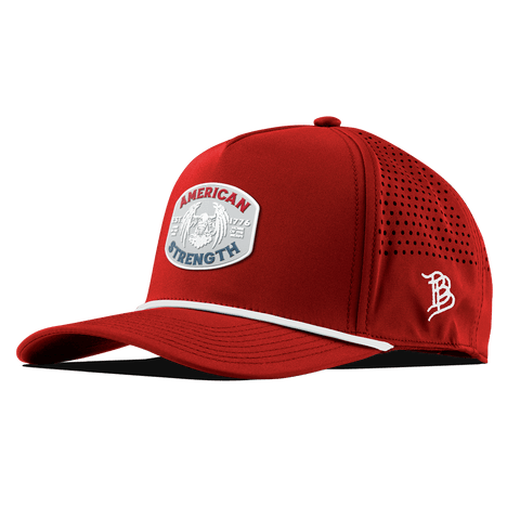 American Strength USA Curved 5 Panel Rope Red