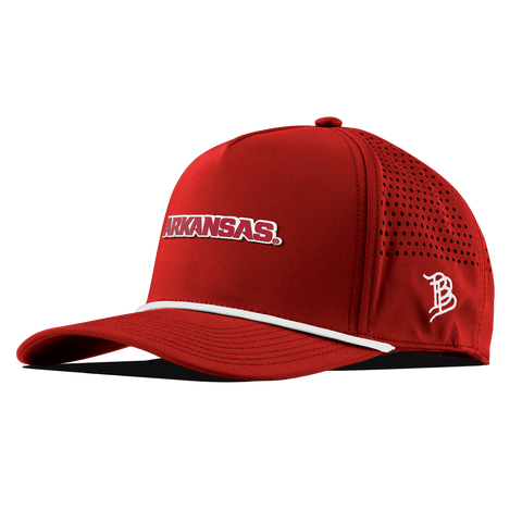 University of Arkansas "Arkansas Block" Curved 5 Panel Rope Red