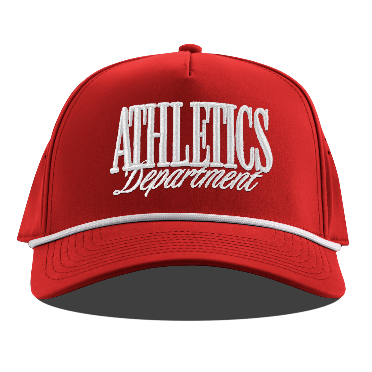 Athletics Department Curved 5 Panel Rope Red