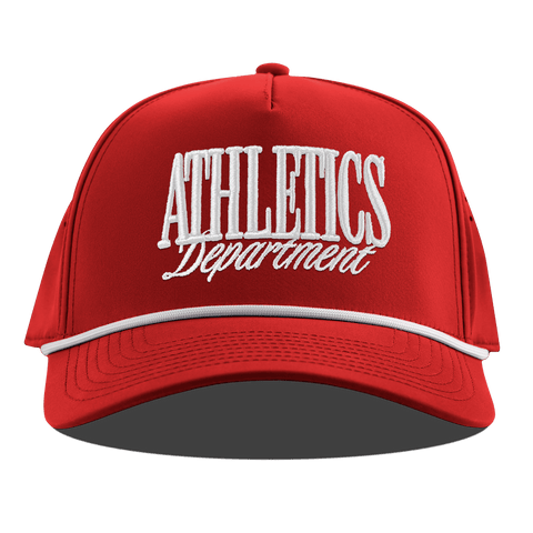 Athletics Department Curved 5 Panel Rope Red