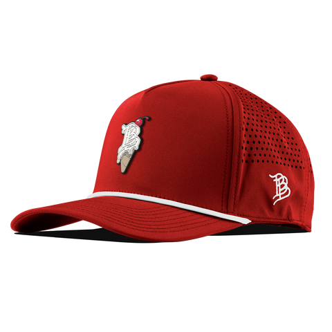 BB Drip Cone Curved 5 Panel Rope Red