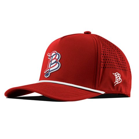 BB Golf USA Curved 5 Panel Rope Red/White