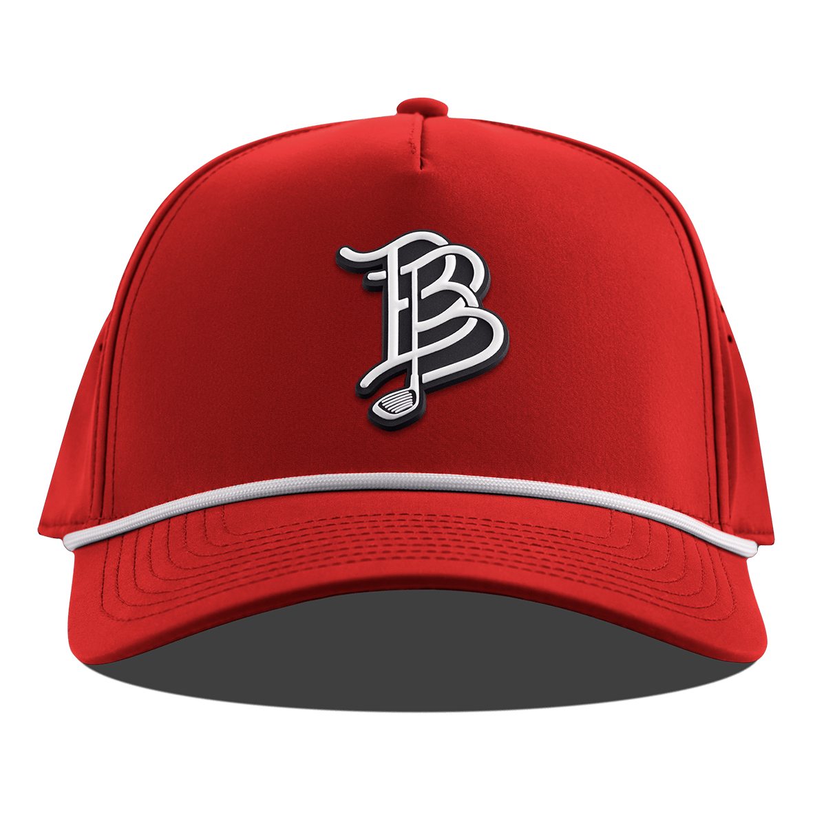 BB Golf Cutout PVC Curved 5 Panel Rope Red