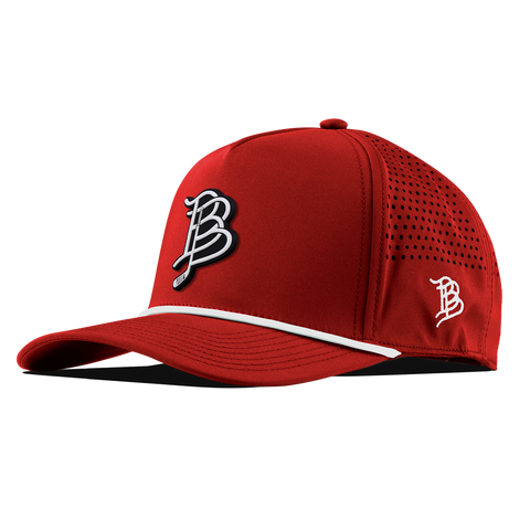 BB Hockey Cutout PVC Curved 5 Panel Rope Red/White