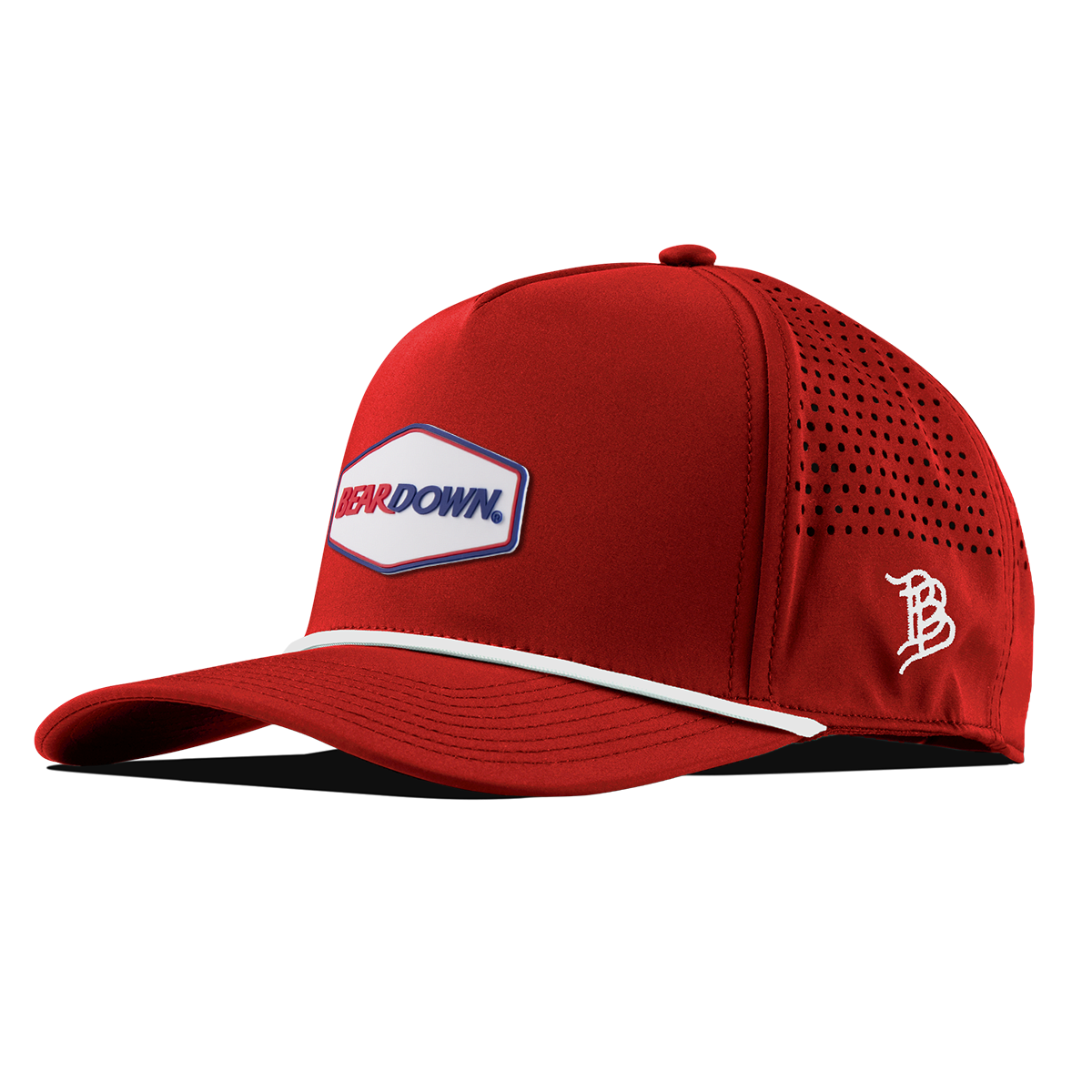 University of Arizona "Bear Down Arizona" Curved 5 Panel Rope Red/White