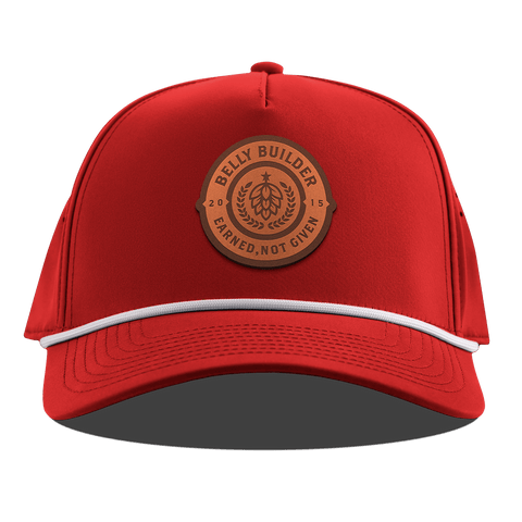 Belly Builder Curved 5 Panel Rope Red
