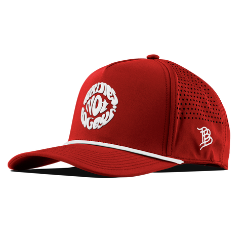 Birdies Not Bogeys® Curved 5 Panel Rope Red