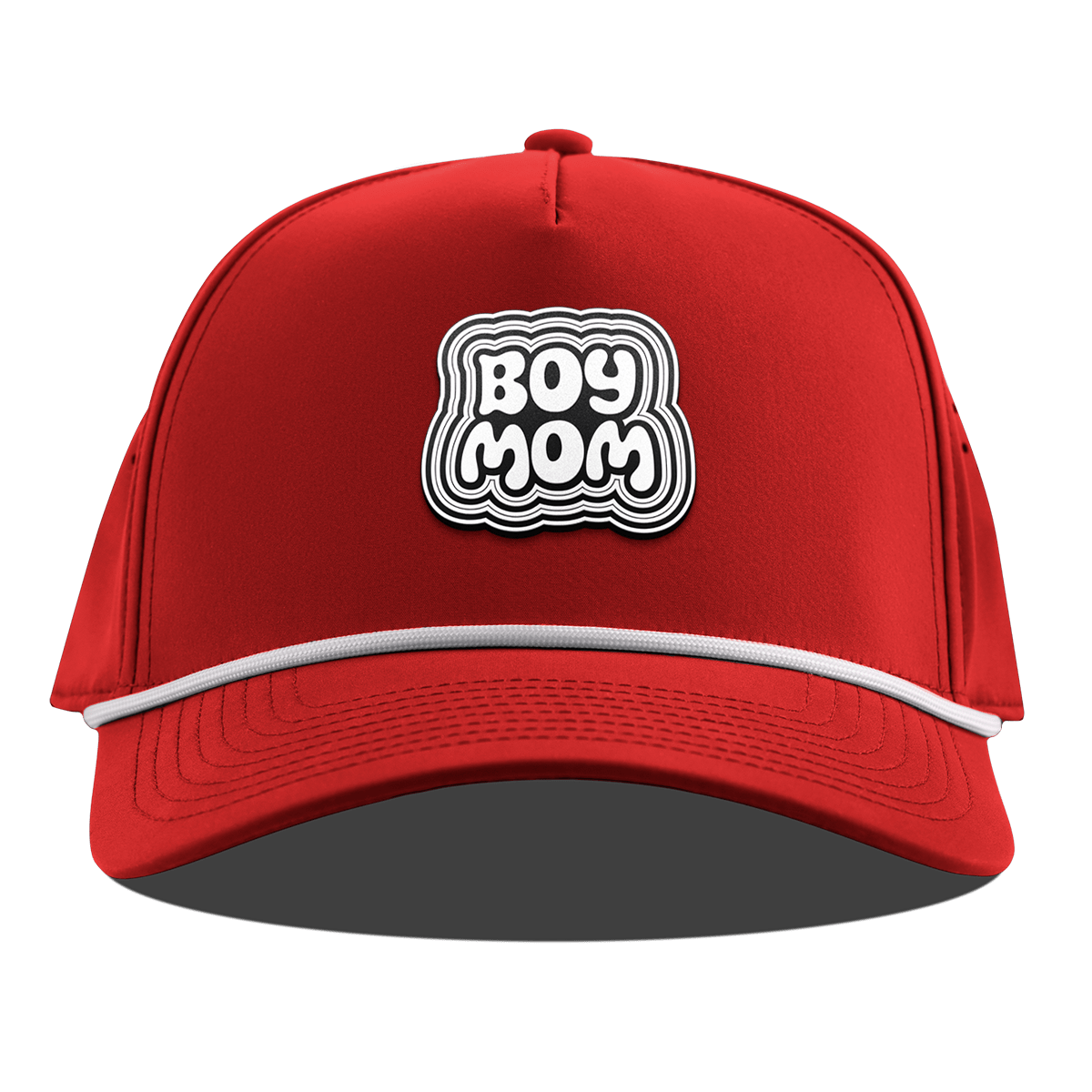 Boy Mom Curved 5 Panel Rope Red