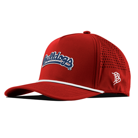 Fresno State University "Bulldogs Script Navy" Curved 5 Panel Rope Red