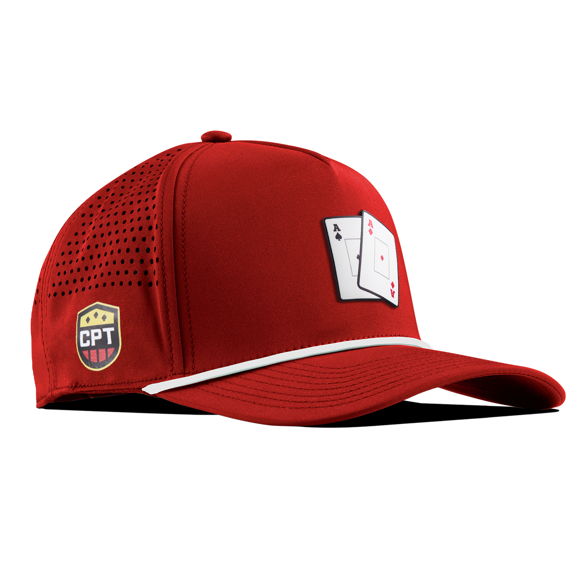 CPT Aces Curved 5 Panel Rope Red