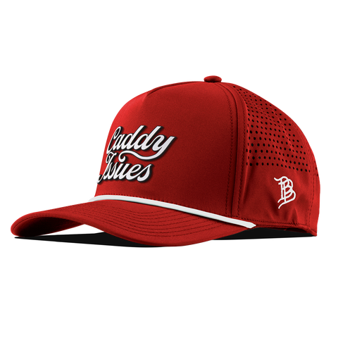 Caddy Issues Script Curved 5 Panel Rope Red/White