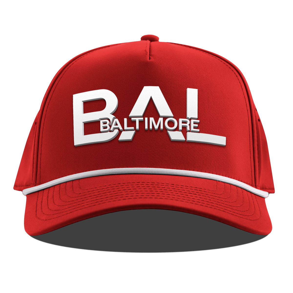 City Block Baltimore Curved 5 Panel Rope Red