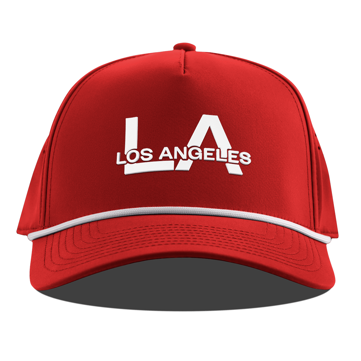 City Block Los Angeles Curved 5 Panel Rope Red