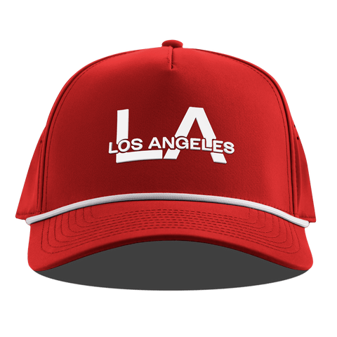 City Block Los Angeles Curved 5 Panel Rope Red