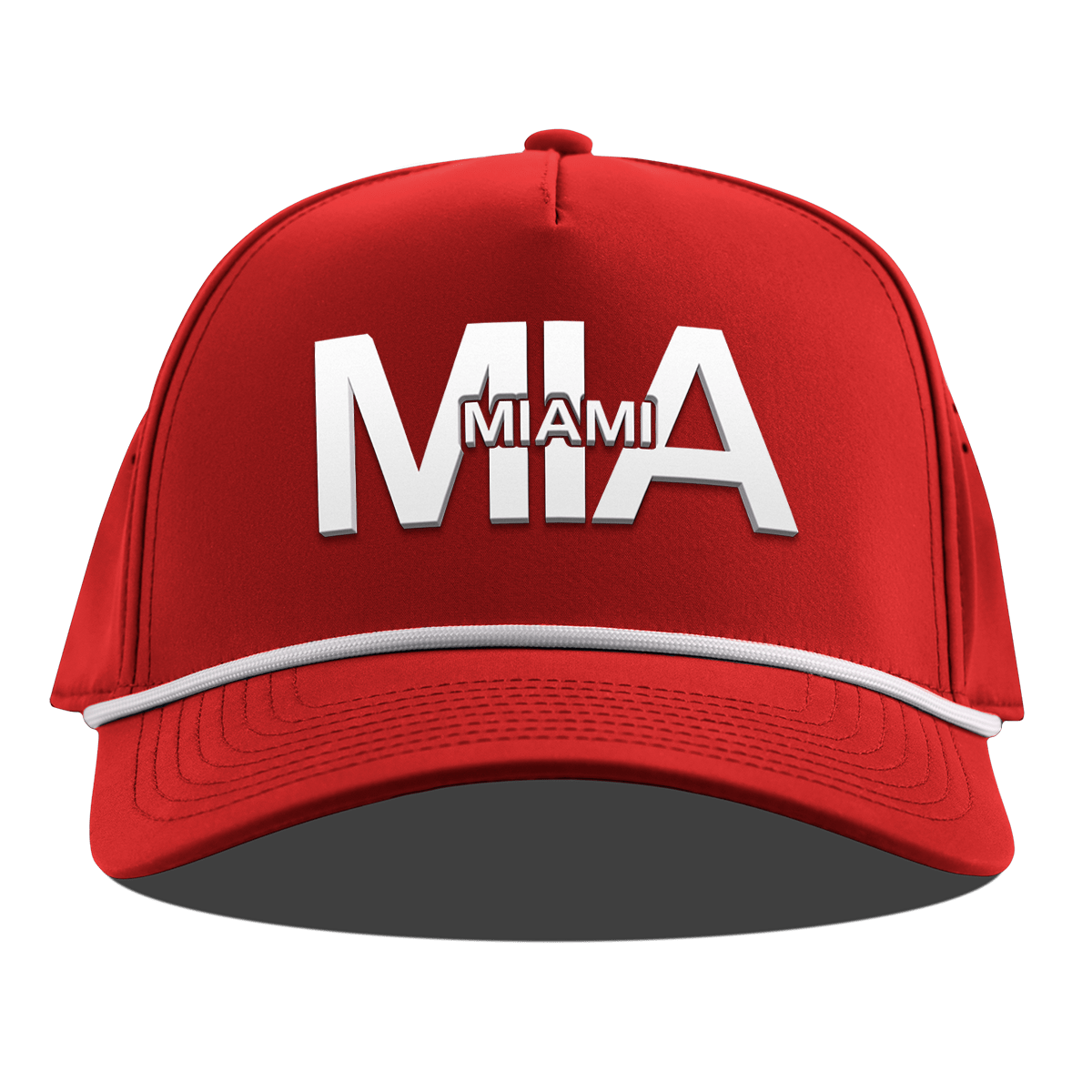 City Block Miami Curved 5 Panel Rope Red