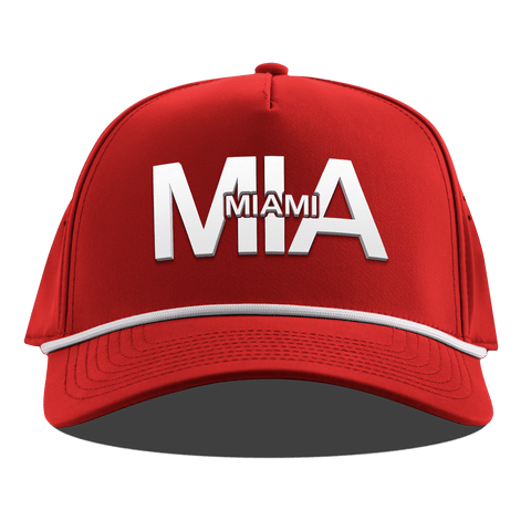 City Block Miami Curved 5 Panel Rope Red
