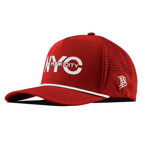 City Block New York Curved 5 Panel Rope Red