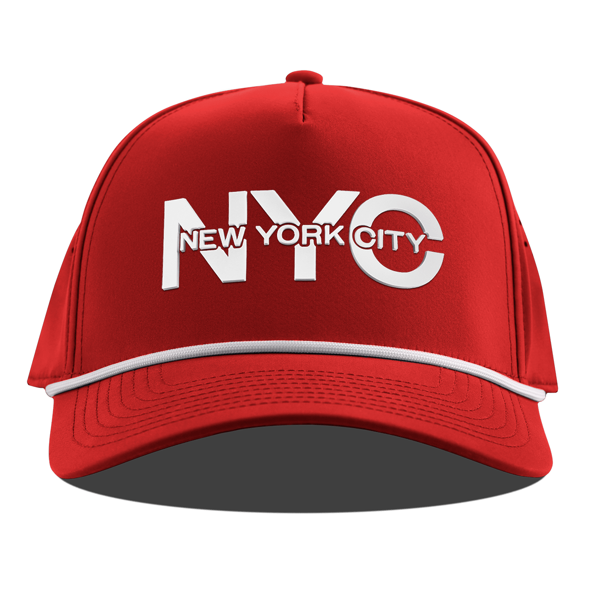 City Block New York Curved 5 Panel Rope Red