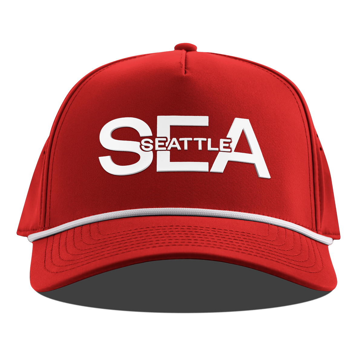 City Block Seattle Curved 5 Panel Rope Red