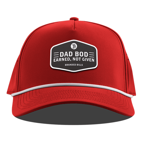 Dad Bod Curved 5 Panel Rope Red