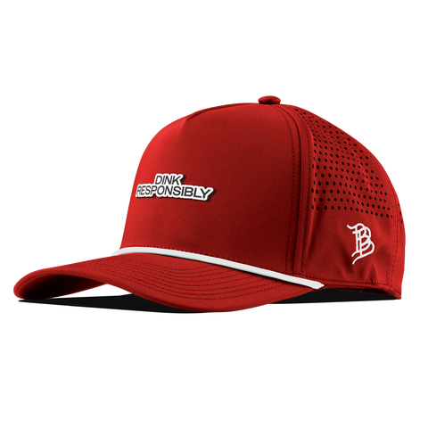 Dink Responsibly Curved 5 Panel Rope Red
