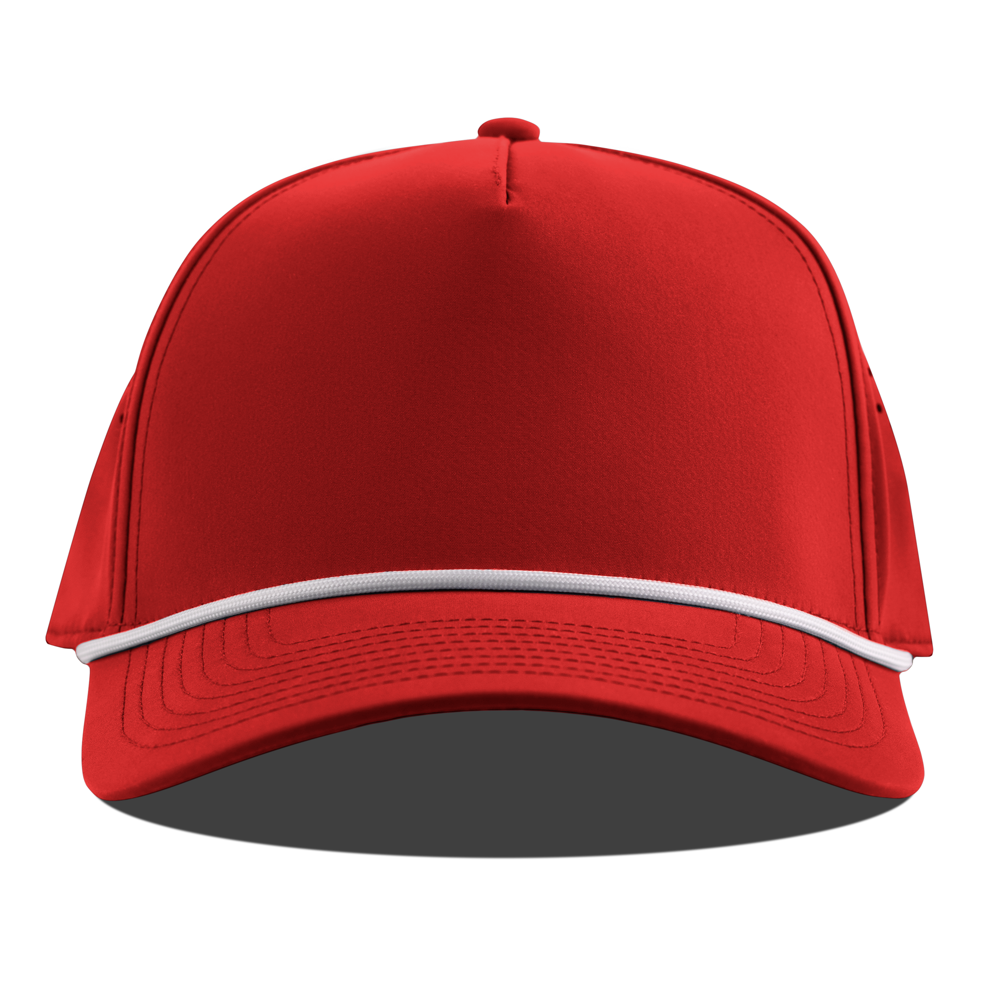 Bare Curved 5 Panel Rope Red Front